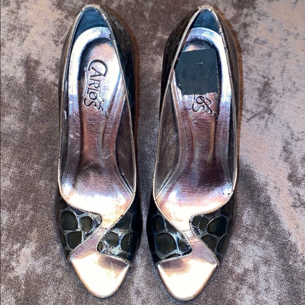 Animal Skin Print Carlos Santana heels